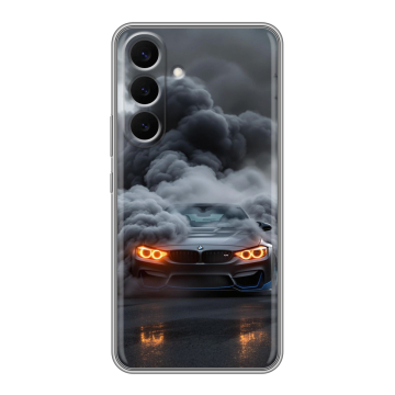Силиконовый чехол на Samsung Galaxy S26 Plus с принтом BMW БМВ