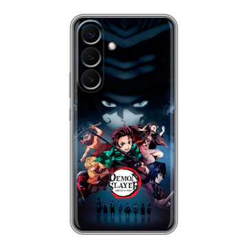 Силиконовый чехол на Samsung Galaxy S26 Plus с принтом Demon Slayer Клинок рассекающий демонов Силиконовый чехол на Samsung Galaxy S26 Plus с принтом Demon Slayer Клинок рассекающий демонов
