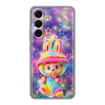 Силиконовый чехол на Samsung Galaxy S26 Plus с принтом Labubu Лабубу