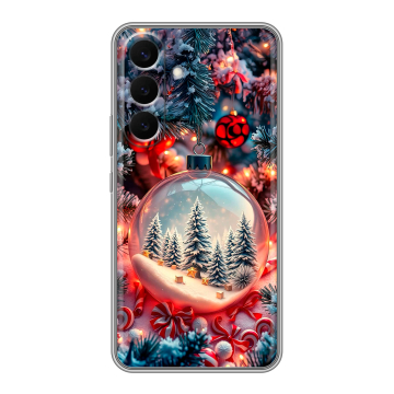 Силиконовый чехол на Samsung Galaxy S26 Plus с принтом Новый год Силиконовый чехол на Samsung Galaxy S26 Plus с принтом Новый год
