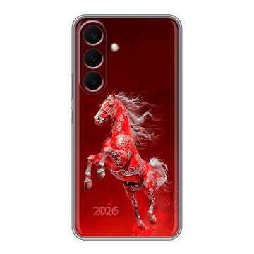 Силиконовый чехол на Samsung Galaxy S26 Plus с принтом Новый год Силиконовый чехол на Samsung Galaxy S26 Plus с принтом Новый год