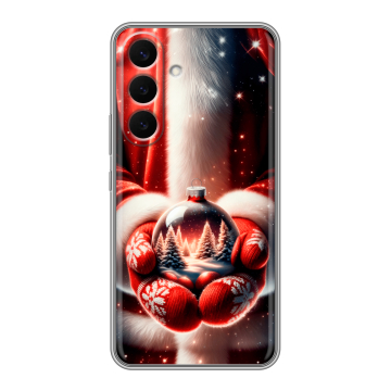 Силиконовый чехол на Samsung Galaxy S26 Plus с принтом Новый год Силиконовый чехол на Samsung Galaxy S26 Plus с принтом Новый год