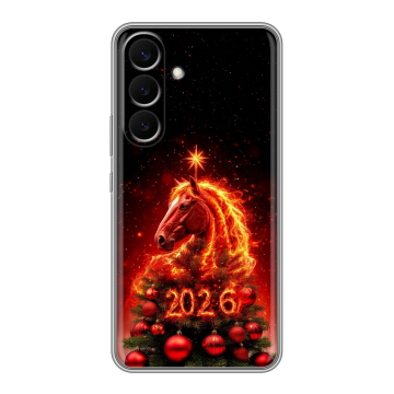 Силиконовый чехол на Samsung Galaxy S26 Plus с принтом Новый год Силиконовый чехол на Samsung Galaxy S26 Plus с принтом Новый год