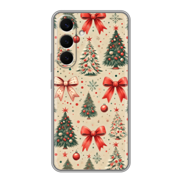Силиконовый чехол на Samsung Galaxy S26 Plus с принтом Новый год Силиконовый чехол на Samsung Galaxy S26 Plus с принтом Новый год