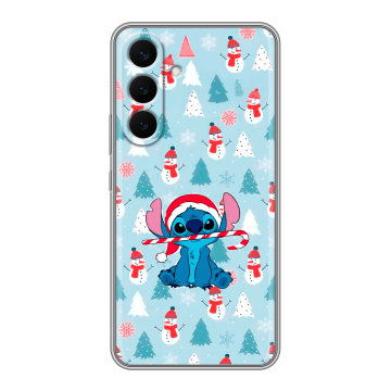Силиконовый чехол на Samsung Galaxy S26 Plus с принтом Стич Новый год Силиконовый чехол на Samsung Galaxy S26 Plus с принтом Стич Новый год