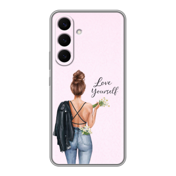 Силиконовый чехол на Samsung Galaxy S26 Plus с принтом женский Силиконовый чехол на Samsung Galaxy S26 Plus с принтом женский