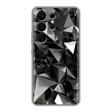 Силиконовый чехол на Samsung Galaxy S26 Ultra с принтом Черные кристаллы Силиконовый чехол на Samsung Galaxy S26 Ultra с принтом Черные кристаллы