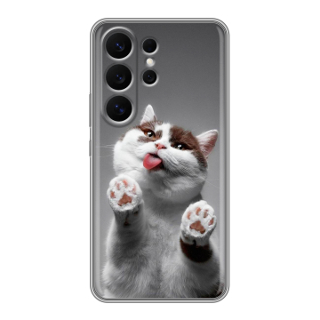 Силиконовый чехол на Samsung Galaxy S26 Ultra с принтом Коты Силиконовый чехол на Samsung Galaxy S26 Ultra с принтом Коты