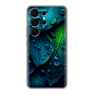 Силиконовый чехол на Samsung Galaxy S26 Ultra с принтом Листья Силиконовый чехол на Samsung Galaxy S26 Ultra с принтом Листья