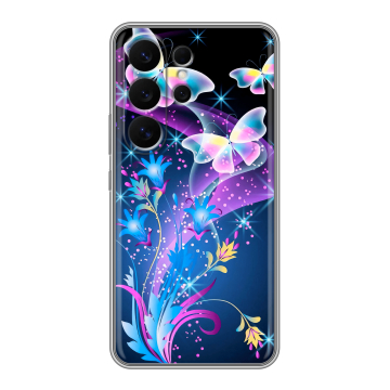 Силиконовый чехол на Samsung Galaxy S26 Ultra с принтом Бабочки