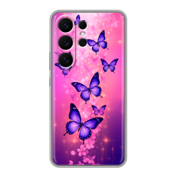 Силиконовый чехол на Samsung Galaxy S26 Ultra с принтом Бабочки