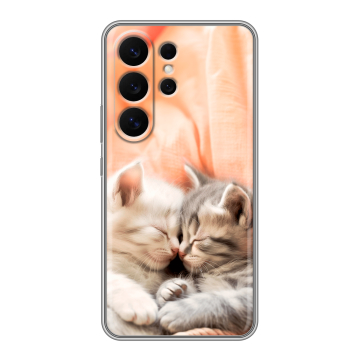 Силиконовый чехол на Samsung Galaxy S26 Ultra с принтом Котята