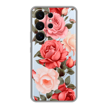 Силиконовый чехол на Samsung Galaxy S26 Ultra с принтом Розы