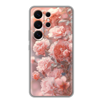 Силиконовый чехол на Samsung Galaxy S26 Ultra с принтом Розовые розы Силиконовый чехол на Samsung Galaxy S26 Ultra с принтом Розовые розы