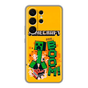 Силиконовый чехол на Samsung Galaxy S26 Ultra с принтом Майнкрафт Minecraft
