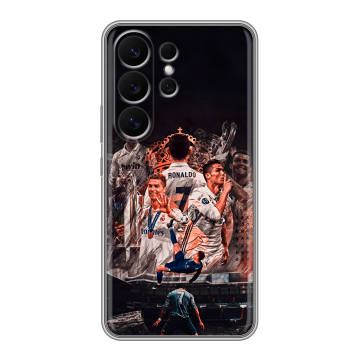 Силиконовый чехол на Samsung Galaxy S26 Ultra с принтом Реал Роналдо Real Ronaldo