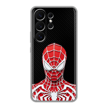 Силиконовый чехол на Samsung Galaxy S26 Ultra с принтом человек паук spiderman