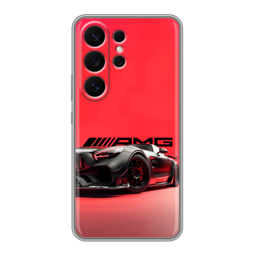 Силиконовый чехол на Samsung Galaxy S26 Ultra с принтом Мерседес Mercedes AMG