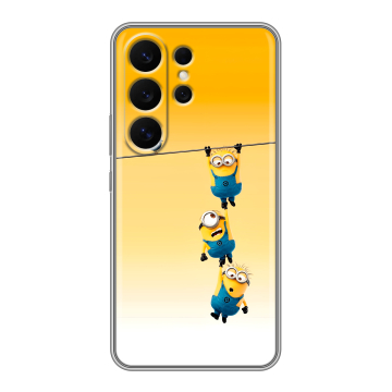 Силиконовый чехол на Samsung Galaxy S26 Ultra с принтом Миньоны