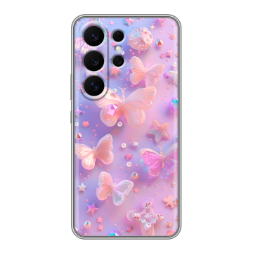 Силиконовый чехол на Samsung Galaxy S26 Ultra с принтом Бабочки Силиконовый чехол на Samsung Galaxy S26 Ultra с принтом Бабочки