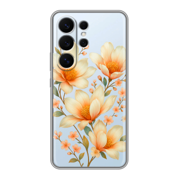 Силиконовый чехол на Samsung Galaxy S26 Ultra с принтом Цветы