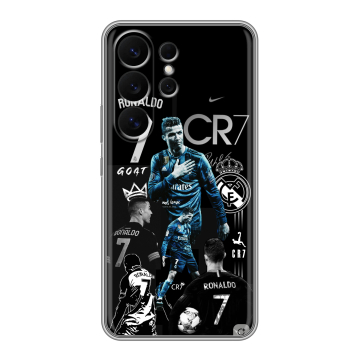 Силиконовый чехол на Samsung Galaxy S26 Ultra с принтом Реал Роналдо Силиконовый чехол на Samsung Galaxy S26 Ultra с принтом Реал Роналдо