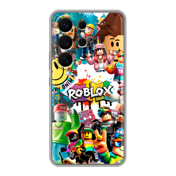 Силиконовый чехол на Samsung Galaxy S26 Ultra с принтом Roblox Роблокс