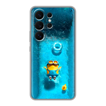 Силиконовый чехол на Samsung Galaxy S26 Ultra с принтом Миньоны