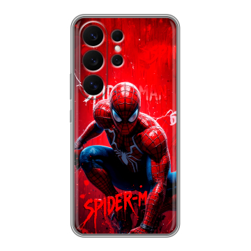 Силиконовый чехол на Samsung Galaxy S26 Ultra с принтом Spiderman Человек паук