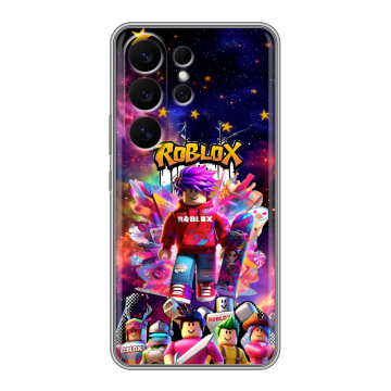 Силиконовый чехол на Samsung Galaxy S26 Ultra с принтом Roblox Роблокс