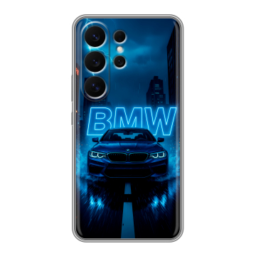 Силиконовый чехол на Samsung Galaxy S26 Ultra с принтом BMW БМВ