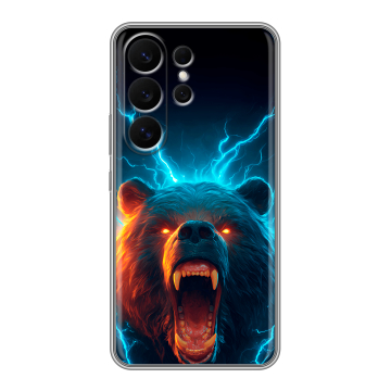 Силиконовый чехол на Samsung Galaxy S26 Ultra с принтом Медведь