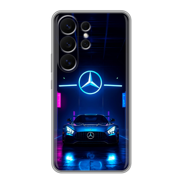 Силиконовый чехол на Samsung Galaxy S26 Ultra с принтом Mercedes Мерседес