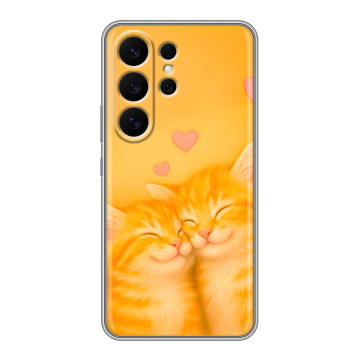 Силиконовый чехол на Samsung Galaxy S26 Ultra с принтом Милые котята
