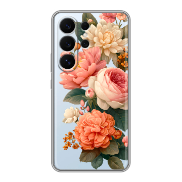 Силиконовый чехол на Samsung Galaxy S26 Ultra с принтом цветы