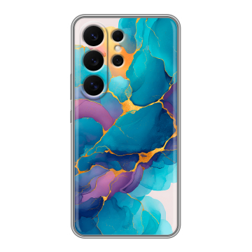 Силиконовый чехол на Samsung Galaxy S26 Ultra с принтом Мрамор блестки Силиконовый чехол на Samsung Galaxy S26 Ultra с принтом Мрамор блестки