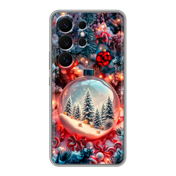 Силиконовый чехол на Samsung Galaxy S26 Ultra с принтом Новый год