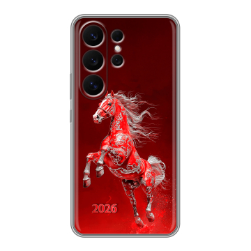 Силиконовый чехол на Samsung Galaxy S26 Ultra с принтом Новый год
