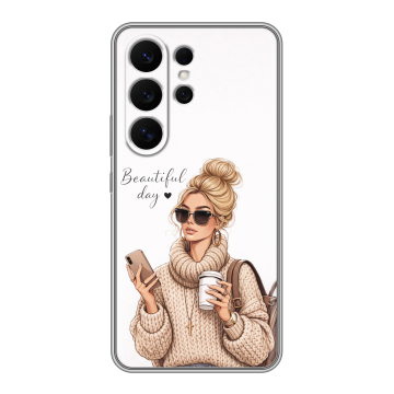 Силиконовый чехол на Samsung Galaxy S26 Ultra с принтом женский Силиконовый чехол на Samsung Galaxy S26 Ultra с принтом женский