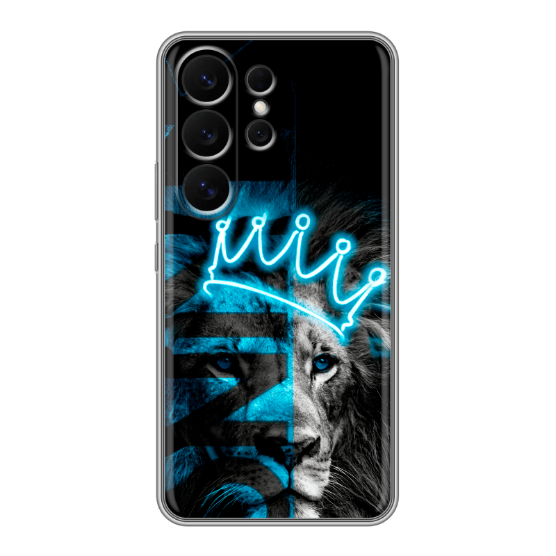 Силиконовый чехол на Samsung Galaxy S26 Ultra с принтом Король лев Силиконовый чехол на Samsung Galaxy S26 Ultra с принтом Король лев