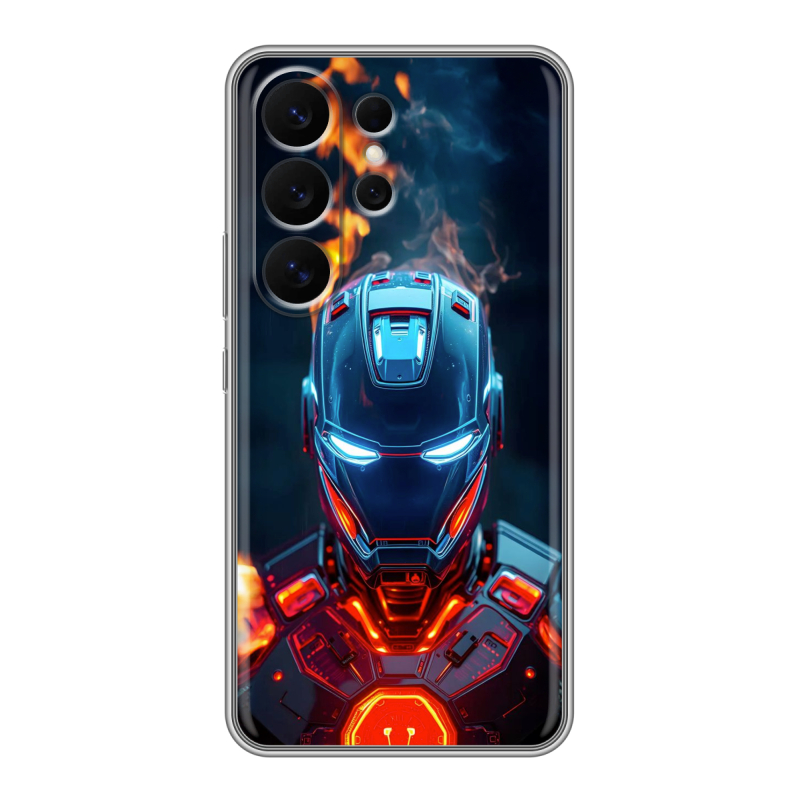 Силиконовый чехол на Samsung Galaxy S26 Ultra с принтом IronMan Железный человек Силиконовый чехол на Samsung Galaxy S26 Ultra с принтом IronMan Железный человек