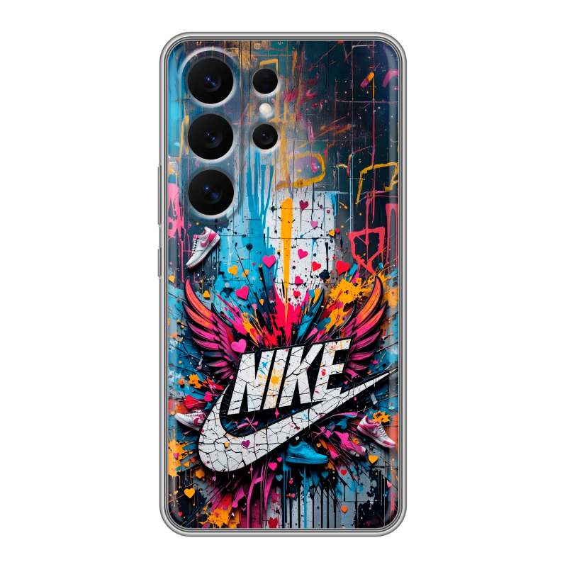 Силиконовый чехол на Samsung Galaxy S26 Ultra с принтом Nike Найк Силиконовый чехол на Samsung Galaxy S26 Ultra с принтом Nike Найк
