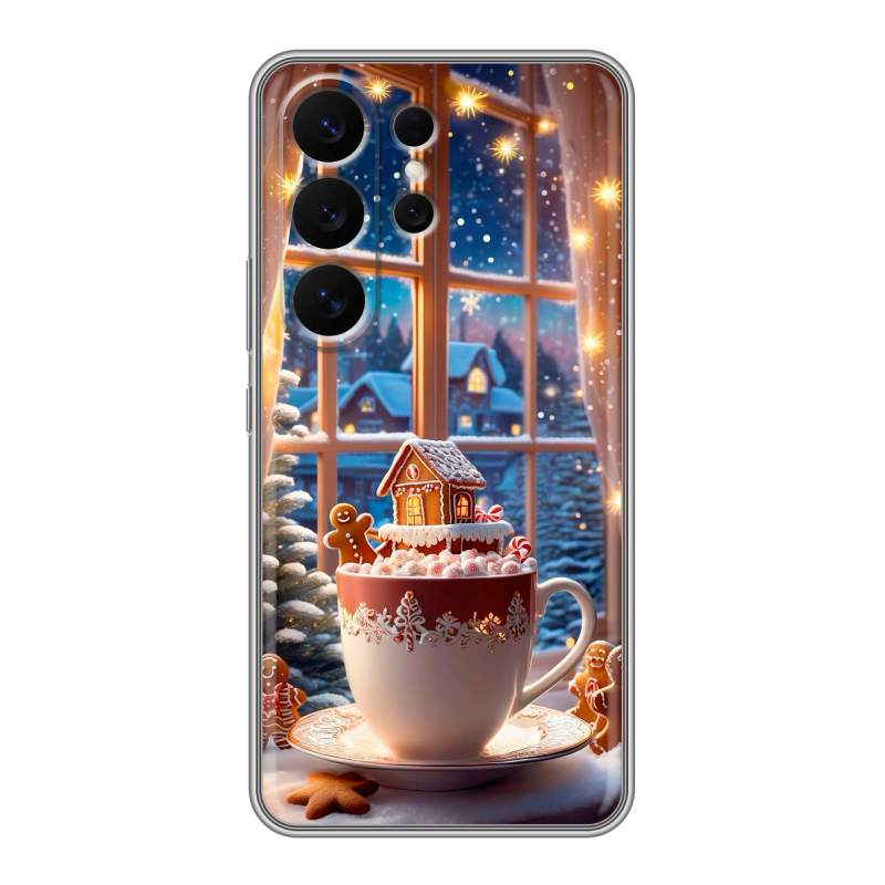 Силиконовый чехол на Samsung Galaxy S26 Ultra с принтом Новый год Силиконовый чехол на Samsung Galaxy S26 Ultra с принтом Новый год