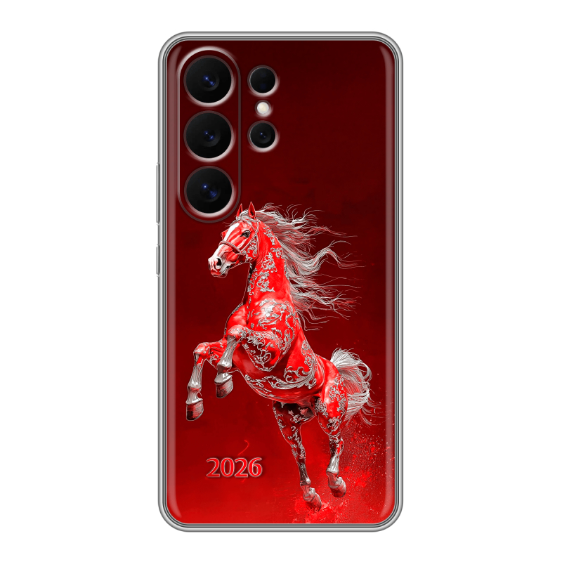 Силиконовый чехол на Samsung Galaxy S26 Ultra с принтом Новый год Силиконовый чехол на Samsung Galaxy S26 Ultra с принтом Новый год