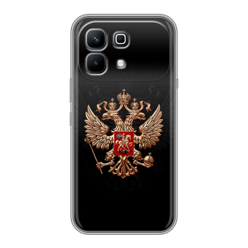 Силиконовый чехол на Infinix Note 60 с принтом Герб России