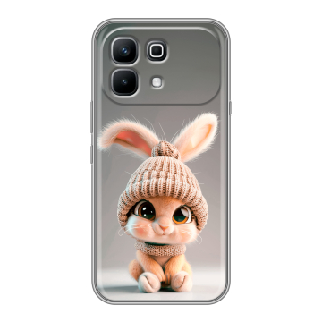 Силиконовый чехол на Infinix Note 60 с принтом Кролик