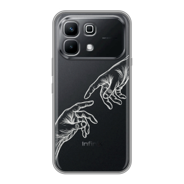 Силиконовый чехол на Infinix Note 60 с принтом Сотворение мира