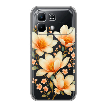 Силиконовый чехол на Infinix Note 60 с принтом Цветы