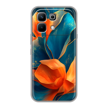 Силиконовый чехол на Infinix Note 60 с принтом Цветы