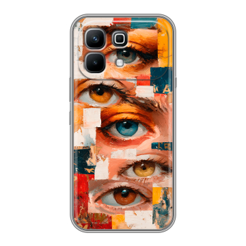 Силиконовый чехол на Infinix Note 60 с принтом Модный принт